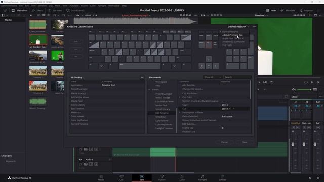 Davinci Resolve Tutorial - Lesson 51 - Keyboard Customization