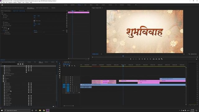 How To Create Marathi Wedding Invitation Video In Premiere Pro | Sagar Kalokhe Creation