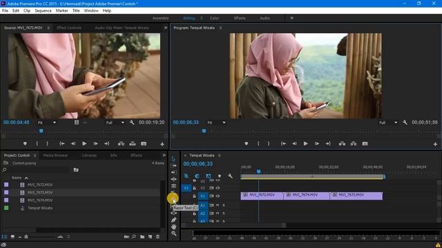 Cara Potong Video dengan Adobe Premiere Pro CC | Tutorial dan Teknik Aplikasi Video Editing