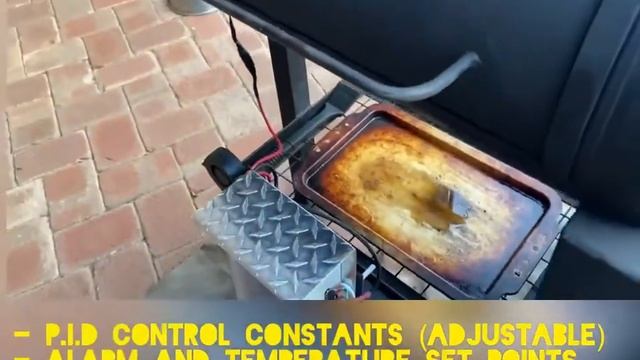 DIY offset smoker bbq with PID temperature control