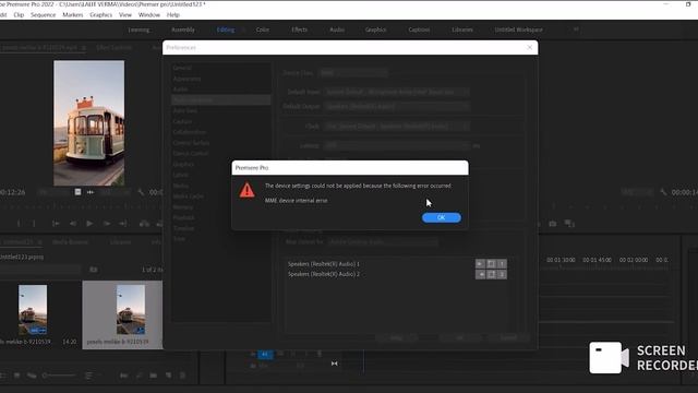 Adobe premiere pro no audio ,fixed