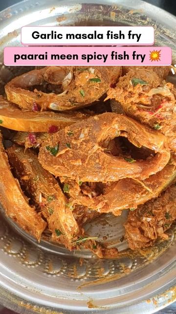 Garlic masala fish fry/paarai meen and garlic masala fish fry 🔥#shorts #ytshorts #youtube #fry