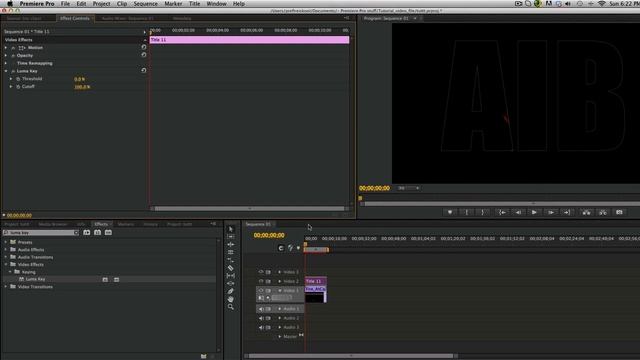 Translucent Text in Adobe Premiere Pro CS6 (Voice Tutorial)