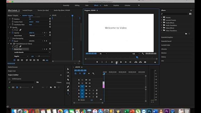 How to add type writer effect Using Adobe premiere pro