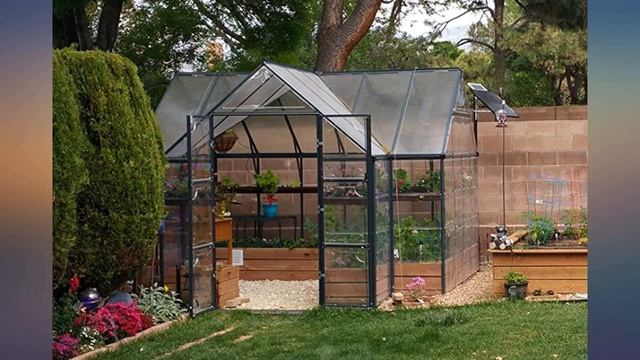 Palram Four Season Chalet Hobby Greenhouse - 12 x 8 x 9 Charcoal Gray review