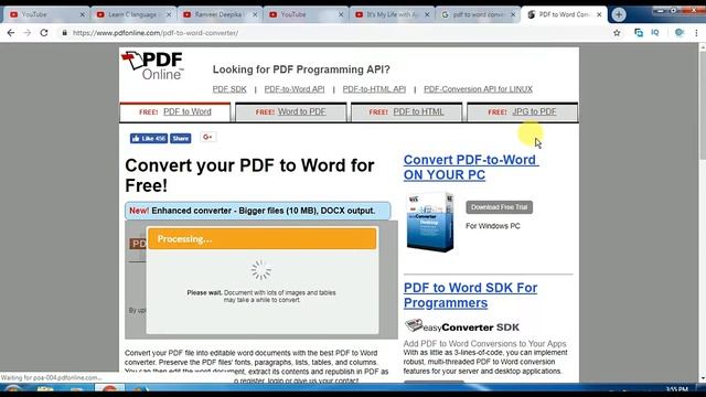 How to Convert PDF file to Editable word file, ||| PDF ko word file mae convert karae.......