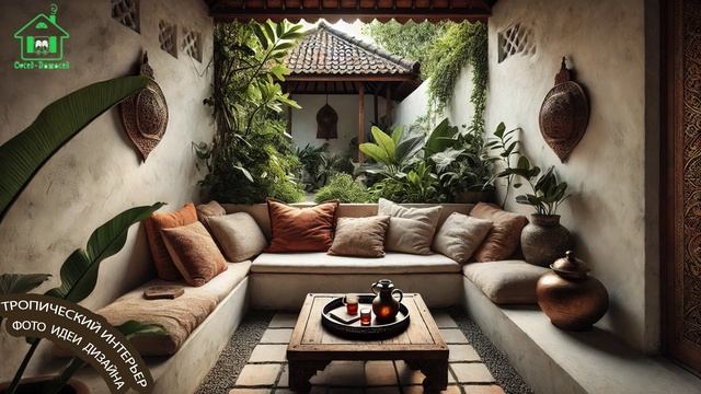 Тропический интерьер фото идеи для вдохновения 🌴🛋️🏝️ (23)