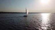 Пролет над водохранилищем, привет яхте