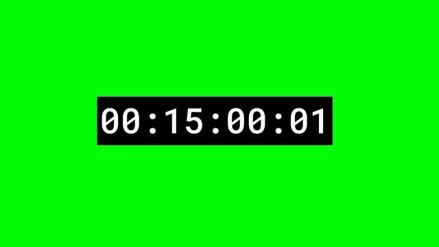 Greenscreen 30 Minute Timer/Timecode (Direct Download)