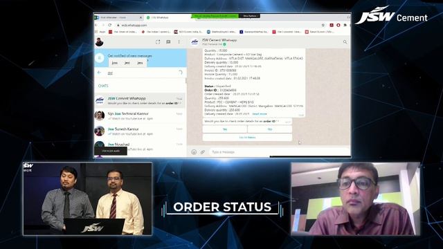 JSW Cement Whatsapp Channel Launch Event