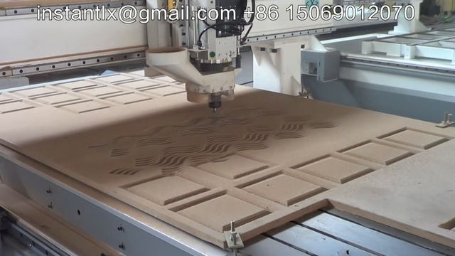 1325 CNC Router (4x8) engraving wave panel MDF, China cnc router, MDF Engraving