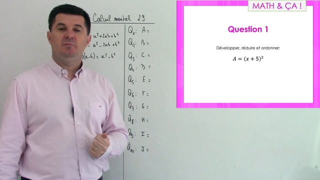 Test de calcul mental 29