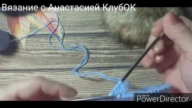 ШАПКА БИНИ пряжа ПУХ НОРКИ МК для начинающих BEANIE Hat Yarn DOWN MINK MK For Beginners