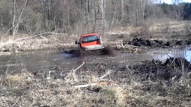 Вездеход Тандем. Crawler all-terrain vehicle Tandem Truck flood damage?