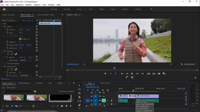 3 Ways To Freeze Frame Your Video In Premiere Pro Cc