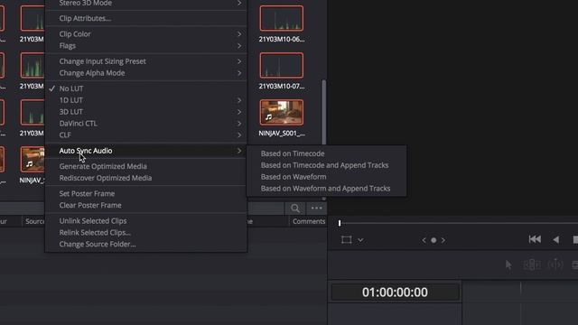 Davinci Resolve| How To Auto Sync Audio |