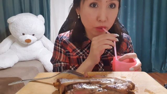 Қазақша ASMR/Мукбанг/Стейк🥩/АСМР/Mukbang/Steak🥩