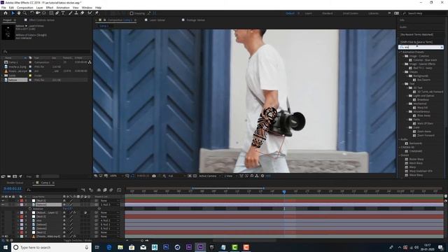 How to Add Tattoo Mocha Pro 2020 | After Effects | Tamil Tutorial