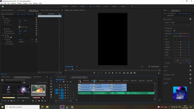 How to create 3 Layer Split Screen Video in premiere Pro | Shortcut Ankit