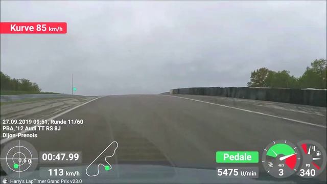 Dijon Prenois | Audi TT RS | Lap-time: 1:35:26