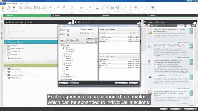 OMNISEC software 05 how to open data