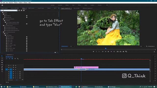 Tutorial #1 - How To Make Motion Blur Transition in Premiere Pro | A Video By Q (Bahasa Indonesia)