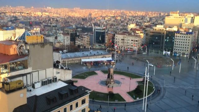 taqsim square view from marmara hotel room