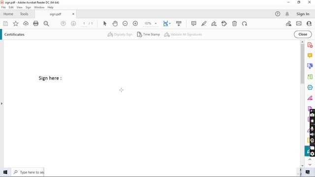 How to digitally sign on adobe reader
