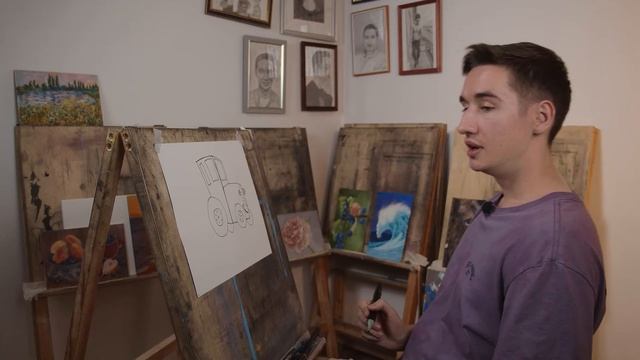 🚜Как нарисовать СИНИЙ ТРАКТОР   Рисование для детей   Нарисовать трактор — это ПРОСТО!