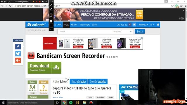 como baixar filmador de tela para pc