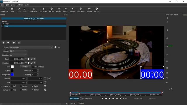 Shotcut Tutorial: Timer Filter