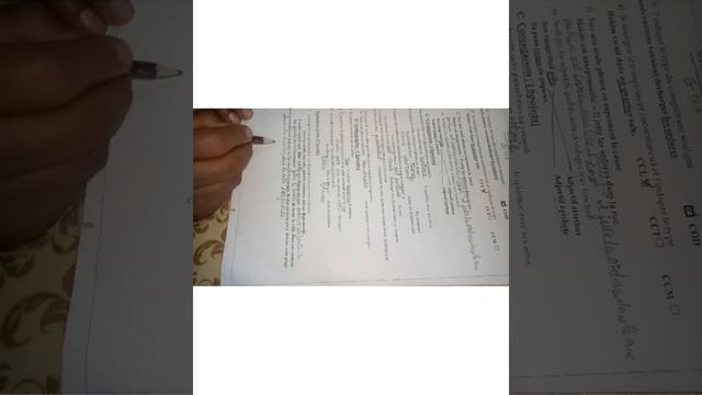correction de la partie de la production écrite