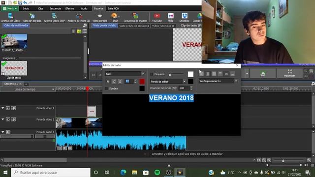 Como AÑADIR TEXTO a VIDEOS en VIDEOPAD 2022 ✅ | AÑADELOS YA❗ #4