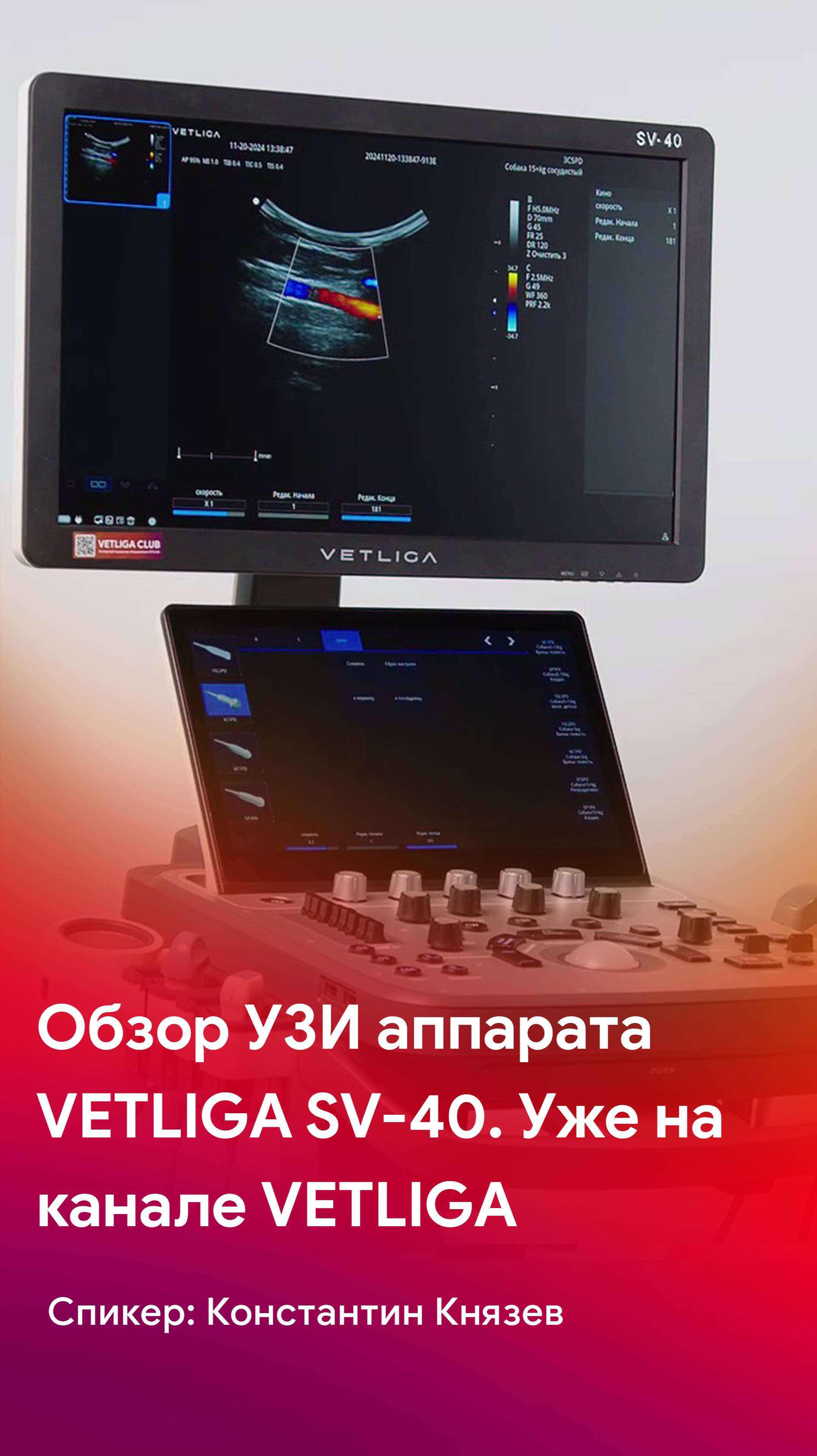 Обзор УЗ аппарата VETLIGA SV-40 - уже на каналах VETLIGA