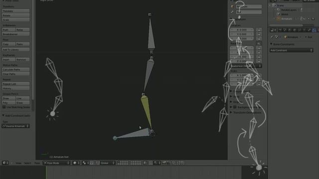 Humane Rigging 02  Mr Squeegee Feet 03 - Legs and Inverse Kinematics
