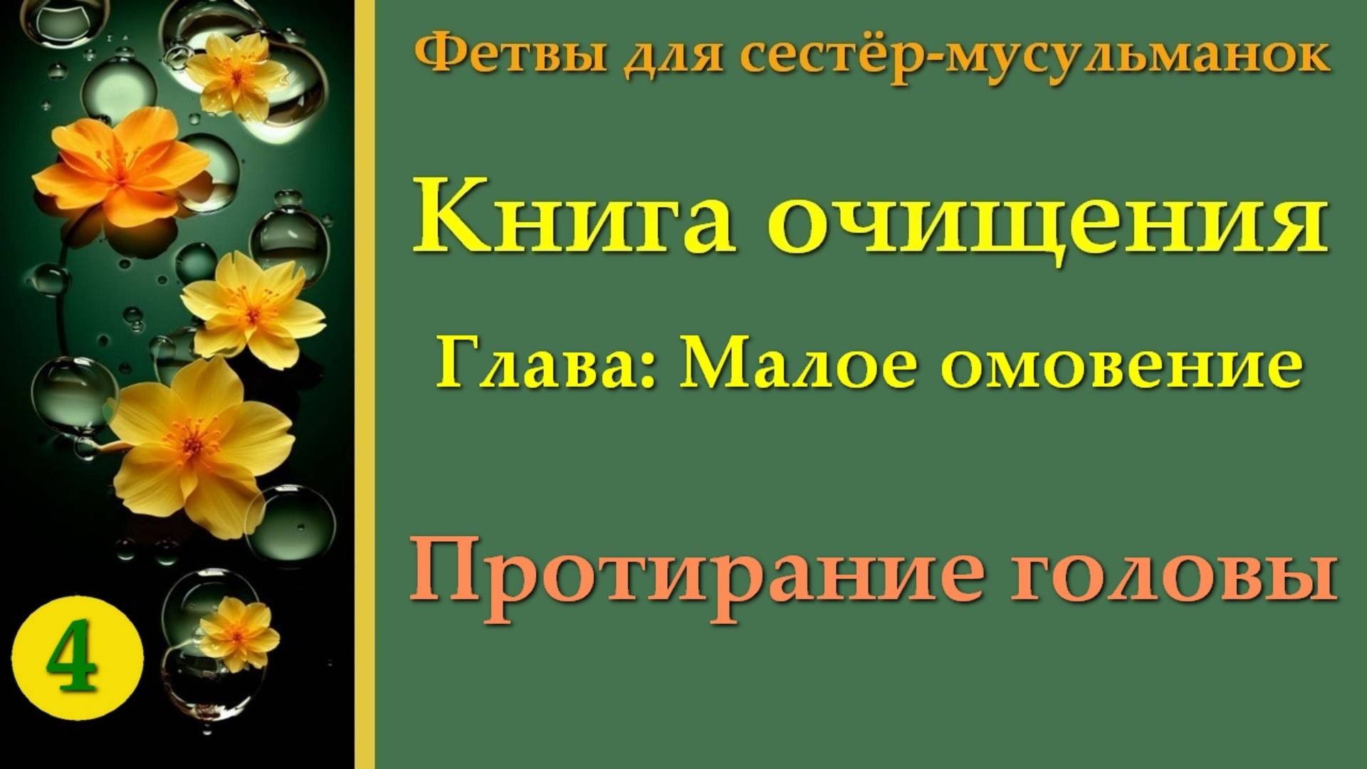 4. Книга Очищения (Протирание головы)
