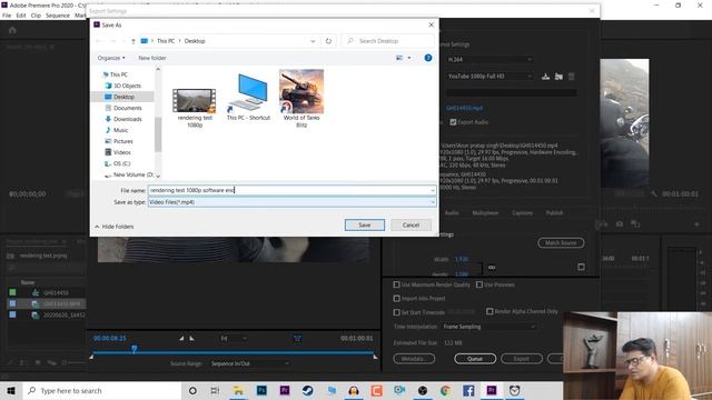 Export /rendering test premiere pro 2020 14.0|| hardware encoding || export 4 times faster [hindi]