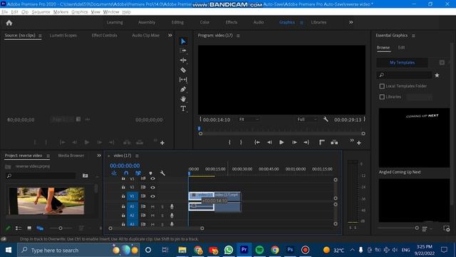 How to reverse video in Adobe Premiere pro CC 2022 | Urdu / Hindi language ( Beginners Tutorials )