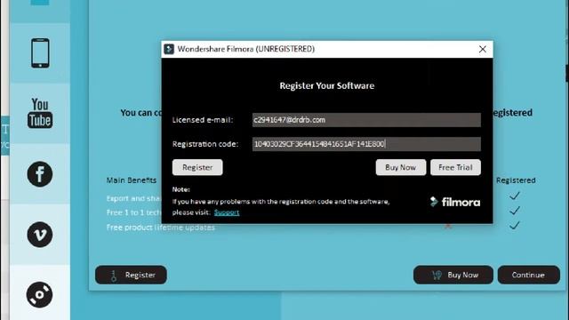 How to register Filmora 9 without serial or product key