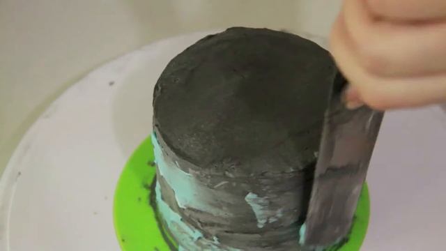 Cement birthday cake