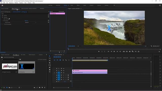 Change an image opacity in adobe Premiere pro