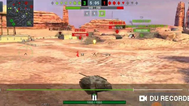 WOT Blitz бой 84 Е 25 Медаль Халонена