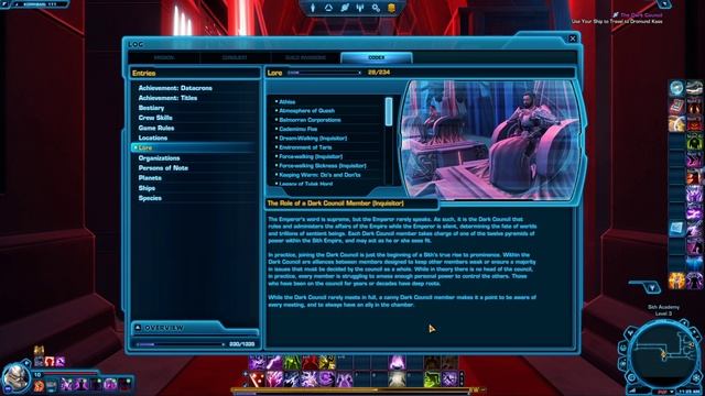 Let's Replay SWTOR: Sith Inquisitor Part 60 [The Dark Council]