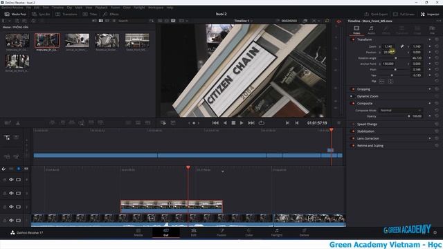 DAVINCI RESOLVE - BÀI 2 - CÁC THAO TÁC, KỸ THUẬT CƠ BẢN TRONG DAVINCI VÀ BÀI TẬP ỨNG DỤNG