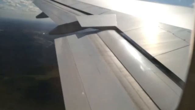 Посадка в аэропорту Шереметьево Боинг 747-400 Трансаэро UN1750 26/08/2014