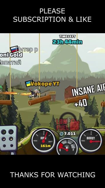 🎧 Is HOVERBIKE A Top Today? 🎧 (Baches Imperfectos) - Hill Climb Racing 2 #shorts #hcr2