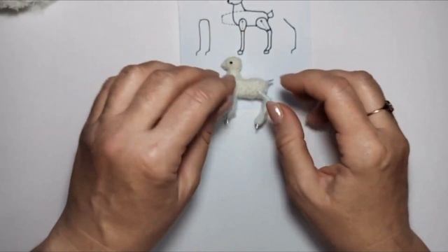 Процесс создания миниатюрного олененка