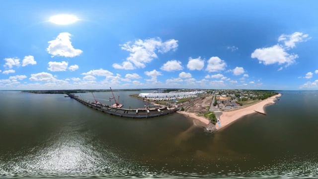 Flight at the River Draw with the Insta360 Sphere (360 VR)