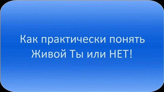 Песня КАК ПОНЯТЬ, ЧТО ТЫ ЖИВОЙ