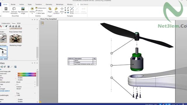 لاول مرة في الوطن العربي دورة SolidWorks Composer باللغة العربية
